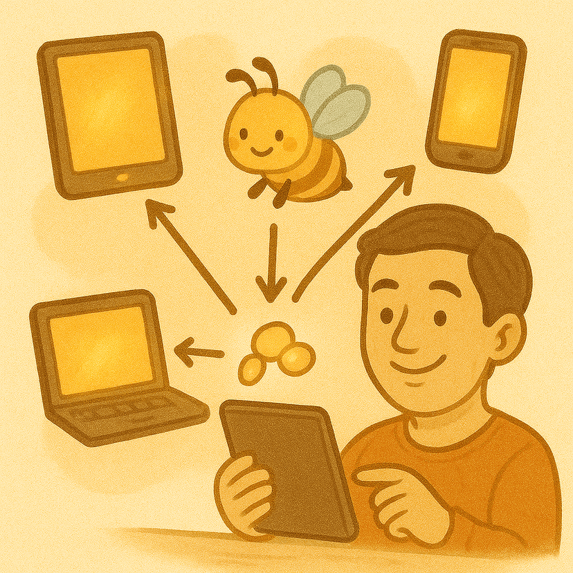 Family using shared devices